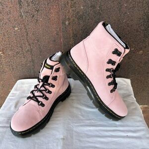 BRAND NEW, Women’s Size 8, Beautiful Pink Suede Dr. Martens Boots.